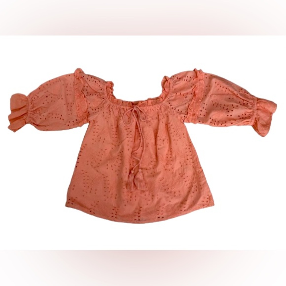 Anthropologie Seen Worn Kept Jane Islet Off the Shoulder Blouse New w/oT, Size 4